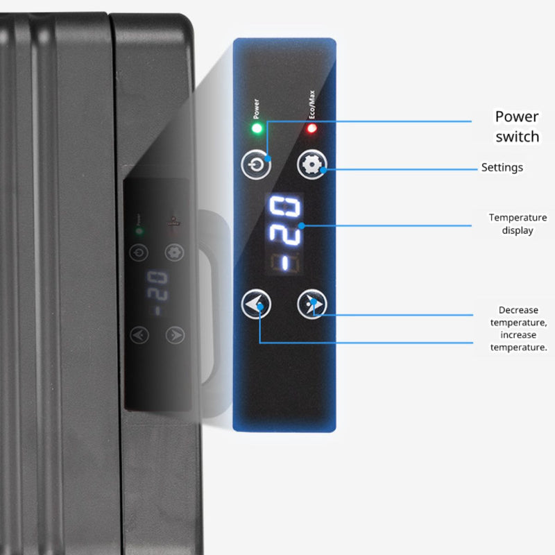 Nevera congelador Portátil 30L. Hielera para auto 12V/24V/220V. Refrigerador para carro o camping -20°C a 20°C.