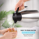 Jarra térmica de café 68oz. (2lts) Termo de acero inoxidable. Conserva Bebidas Calientes 12h y Frías 24h.