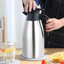 Jarra térmica de café 68oz. (2lts) Termo de acero inoxidable. Conserva Bebidas Calientes 12h y Frías 24h.