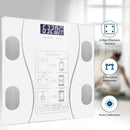 Báscula personal Inteligente Bluetooth. Análisis Corporal Completo, Alta Precisión y Pantalla LCD. Pesa de baño. Color blanco.