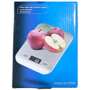 Báscula balanza de Cocina Digital 10KG Acero Inoxidable con Pantalla LCD. Pesa balanza para alimentos.