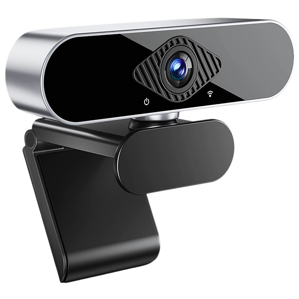 Cámara web 2K con Micrófono y Enfoque Manual. Webcam Ideal para Videoconferencias y Clases Online.