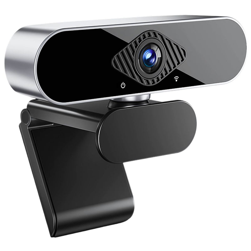 Cámara web 2K con Micrófono y Enfoque Manual. Webcam Ideal para Videoconferencias y Clases Online.