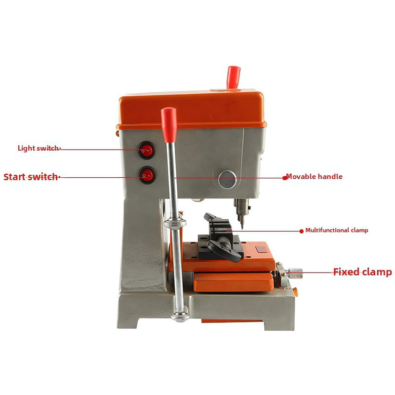 Maquina duplicadora de llaves vertical. Cortadora De Llaves Manual compacta. Herramientas De Cerrajería 110V.
