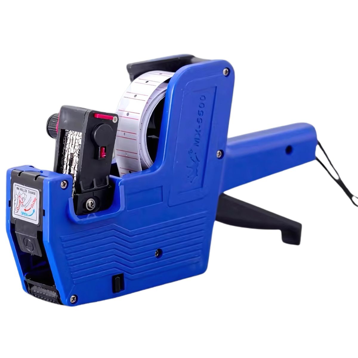 Etiquetadora manual de precios. Color Azul, 8 Dígitos, Incluye 10 Rollos y 2 Tintas. Máquina Etiquetadora de Marquillas de Precio o Fechas.