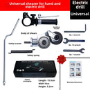 Cortador de laminas metalicas Chapa para Taladro Eléctrico. Tijeras de corte para placa de metal. (Set de 7 piezas)