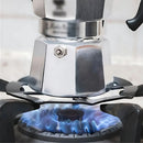 Reductor de hornilla de gas para estufa. Anillo de soporte de hierro para cafetera para achicar hornilla. Color negro (unidad).