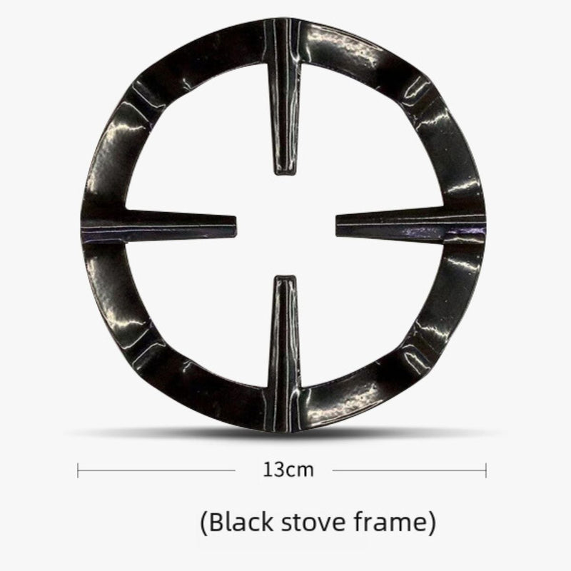 Reductor de hornilla de gas para estufa. Anillo de soporte de hierro para cafetera para achicar hornilla. Color negro (unidad).