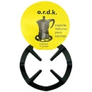 Reductor de hornilla de gas para estufa. Anillo de soporte de hierro para cafetera para achicar hornilla. Color negro (unidad).