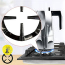 Reductor de hornilla de gas para estufa. Anillo de soporte de hierro para cafetera para achicar hornilla. Color negro (unidad).
