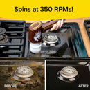 Cepillo Eléctrico  Limpiador Giratorio Inalámbrico. Cepillo de Limpieza con Resistencia al Agua. Color chocolate. Incluye accesorios.