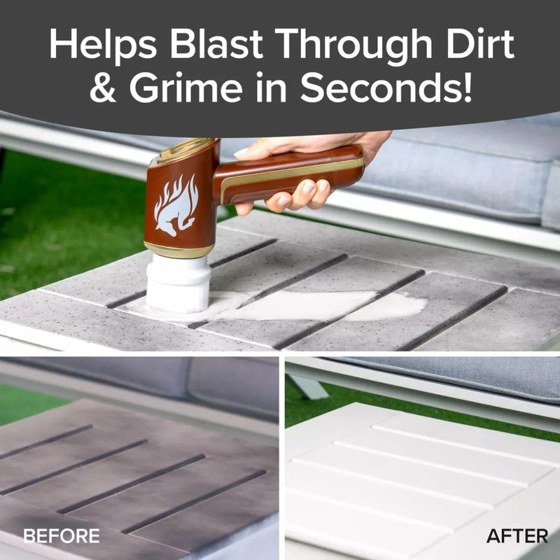 Cepillo Eléctrico  Limpiador Giratorio Inalámbrico. Cepillo de Limpieza con Resistencia al Agua. Color chocolate. Incluye accesorios.