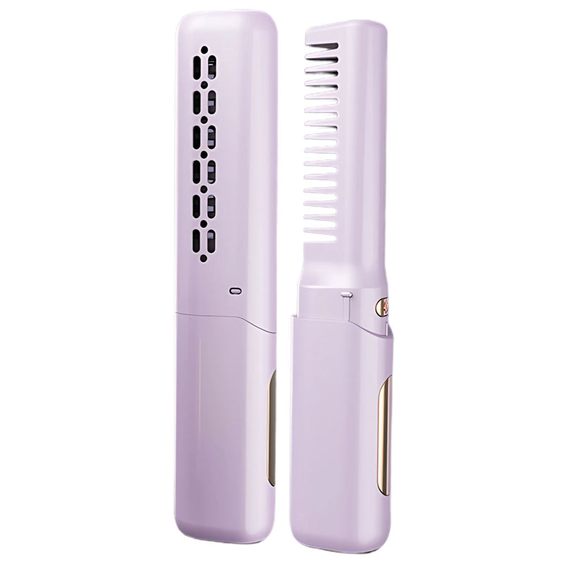Cepillo Alisador de Cabello Inalámbrico. Peine portátil para alisar pelo. 3 temperaturas. Peine plancha