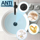 Tapón De Drenaje Lavamanos Baño. Colador Tapón de Lavabo 2 en 1. Filtro Antibloqueo para lavamanos. Color negro.