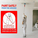 Extensor Multiángulo para brochas Pintar. Adaptador Universal para Rodillos y Pinceles en Zonas Altas. (No incluye brocha)