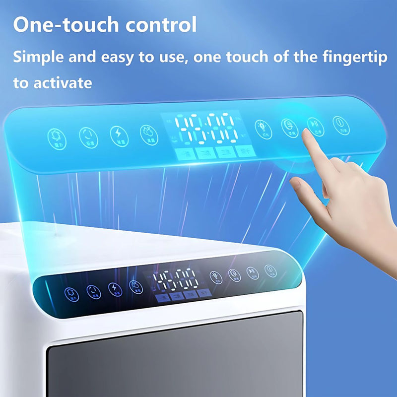 Lavavajillas Compacto Portátil. Dishwasher de mesa 110V. Lavaplatos con 4 modos de lavado. 46x46x41cm.