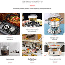 Fuego instantaneo Lata de Combustible para chafing dish y Catering. Combustible enlatado para calentar alimentos. 2 mechas de 3 horas (Pack de 48 Unds)