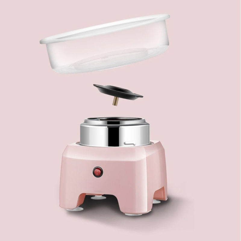 Máquina de algodón de azúcar 550W. Color rosado.