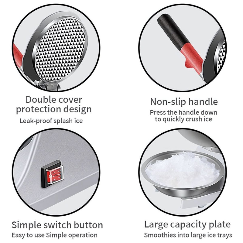 Máquina para hacer raspados Trituradora de hielo eléctrica 300W.  110V. Incluye dos cuchillas.