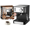 Cafetera Espresso 850W. Máquina de Café Multifuncional con Espumador de Leche y Tanque 1.5L.
