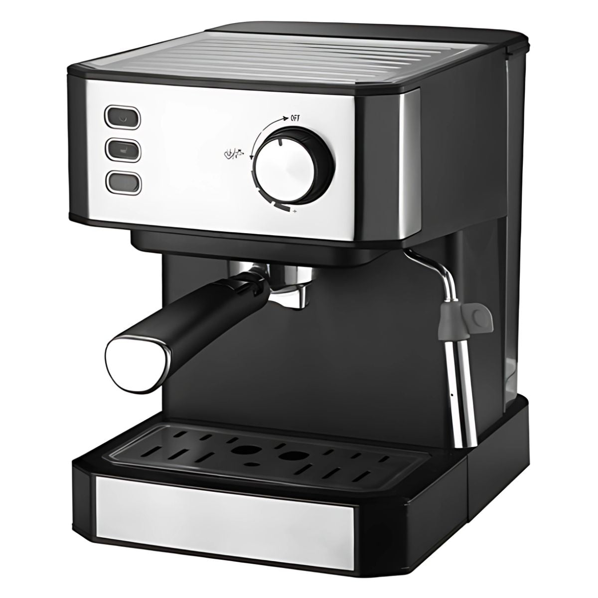 Cafetera Espresso 850W. Máquina de Café Multifuncional con Espumador de Leche y Tanque 1.5L.