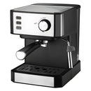 Cafetera Espresso 850W. Máquina de Café Multifuncional con Espumador de Leche y Tanque 1.5L.