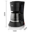 Cafetera 6 tazas 600W. Filtro de nylon permanente Capacidad: 600ml (6 tasas)