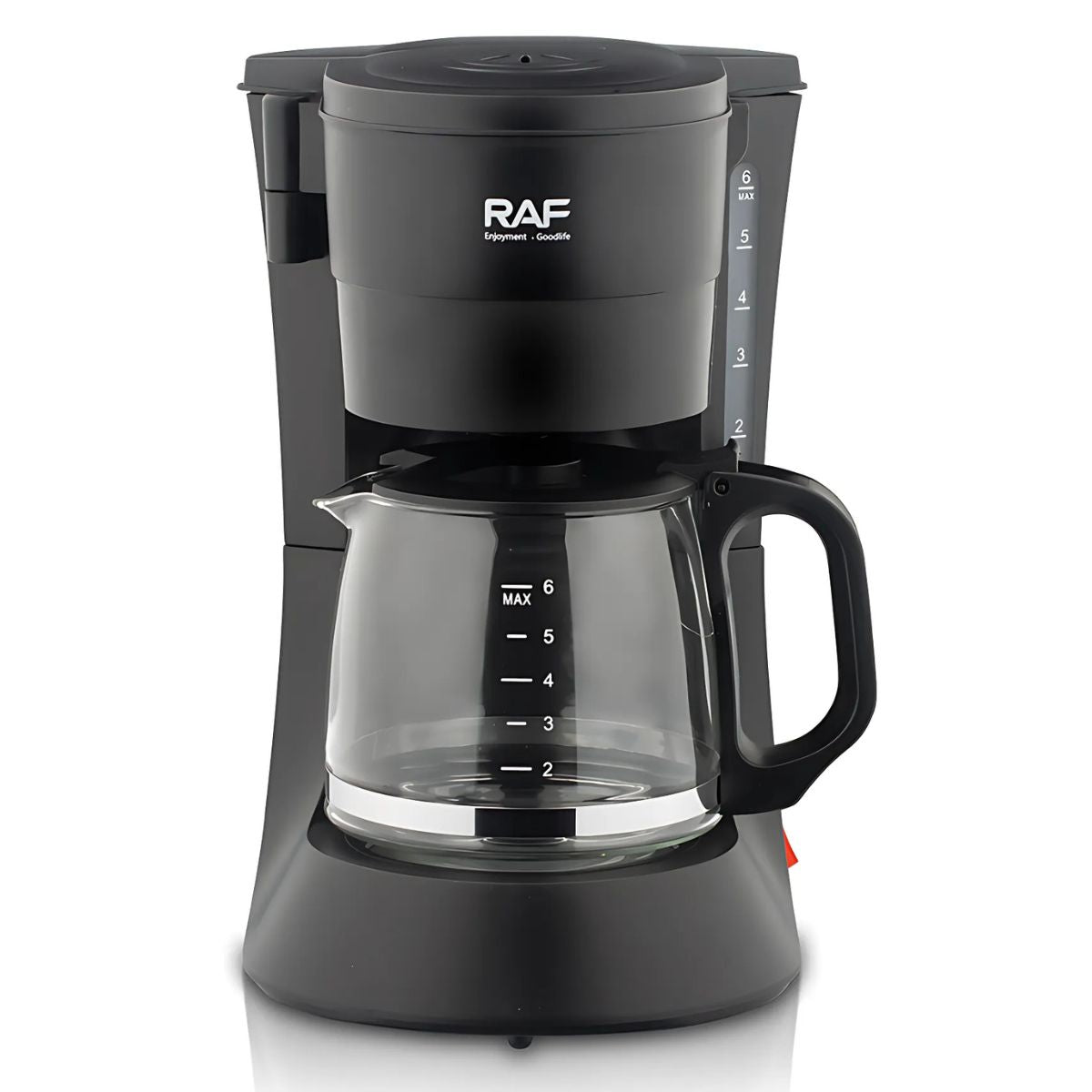 Cafetera 6 tazas 600W. Filtro de nylon permanente Capacidad: 600ml (6 tasas)