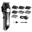 Cortadora de Cabello Eléctrica 900mAh. Inalámbrico con pantalla digital. Ideal para Barbero. Incluye accesorios.