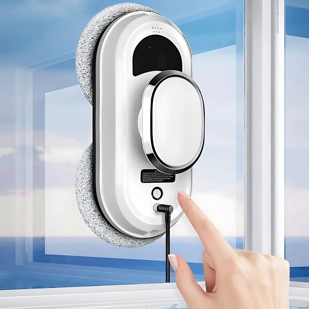 Robot Limpia Cristales. Cepillo para Vidrio automático. Limpia Ventanas a Control Remoto Adherencia succión de 5600pa