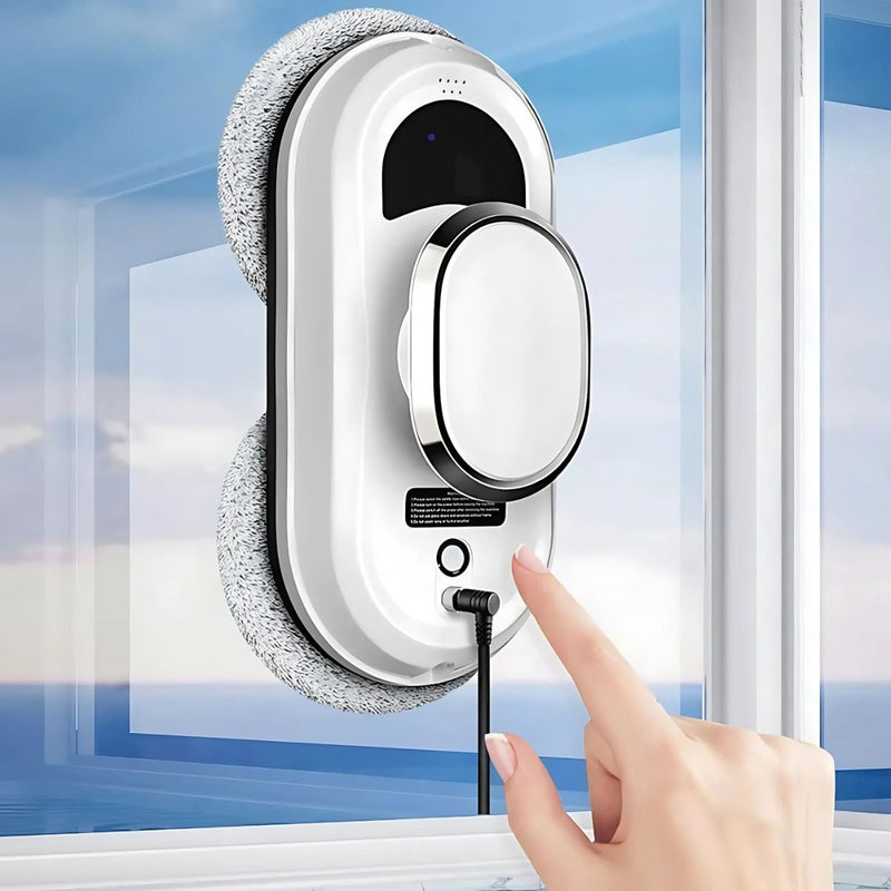 Robot Limpia Cristales. Cepillo para Vidrio automático. Limpia Ventanas a Control Remoto Adherencia succión de 5600pa