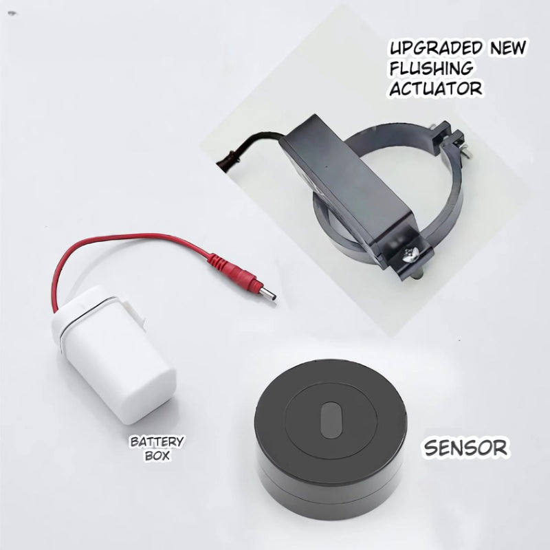 Sensor De Descarga sin contacto Para Inodoro de palanca. Fluxómetro automático con sensor para sanitario.