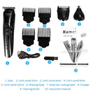 Cortadora de Cabello Eléctrico 3 en 1. Afeitadora. Recortador de Vello Nasal. Incluye accesorios.