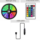 Cinta LED 5M 5V RGB con control remoto. Tira de luz. Banda LED, 30LEDS