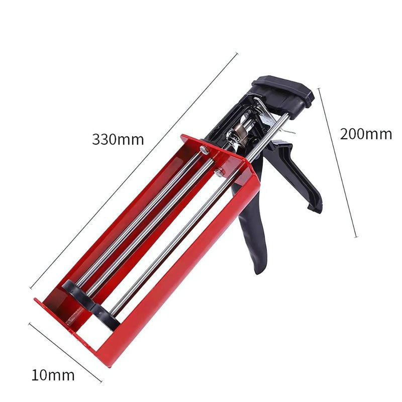 Pistola Calafateadora doble cartucho De 12" Para Usar Con Epoxicos, resina de doble componente