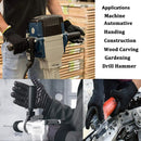 Guantes Antivibración. Guantes A Prueba de Golpes. Talla 10” (XL). Anti impacto. Con absorción de vibraciones. Palma acolchada.