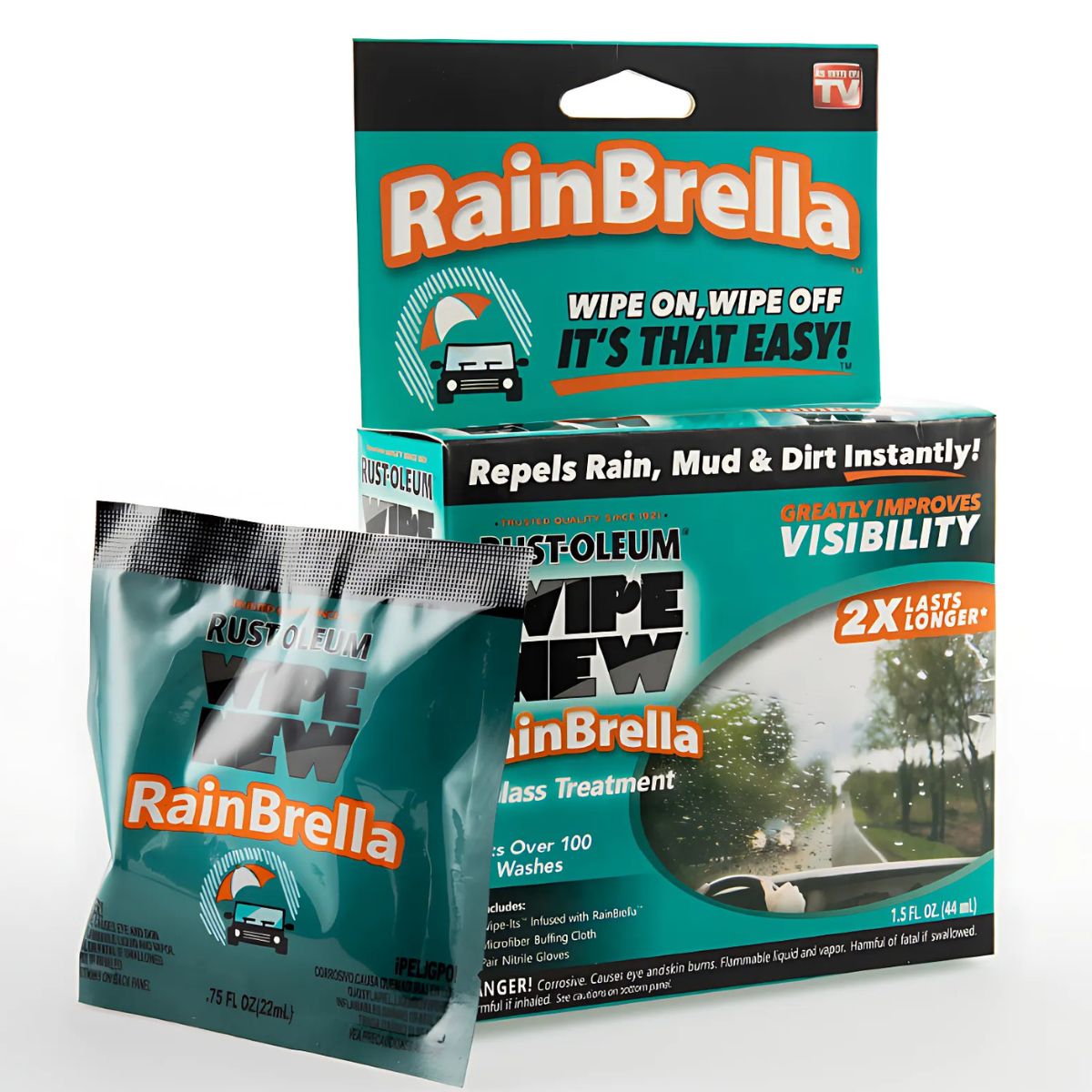 Repelente de agua Para Vidrios, parabrisas, retrovisores. (Se vende en par). Funciona para repeler agua de los cristales.