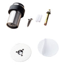 Tope Para Puertas Acero Inoxidable. 1 1/4" x 63mm alto Amortiguador de Impacto con Fijación Adhesiva o Atornillable.