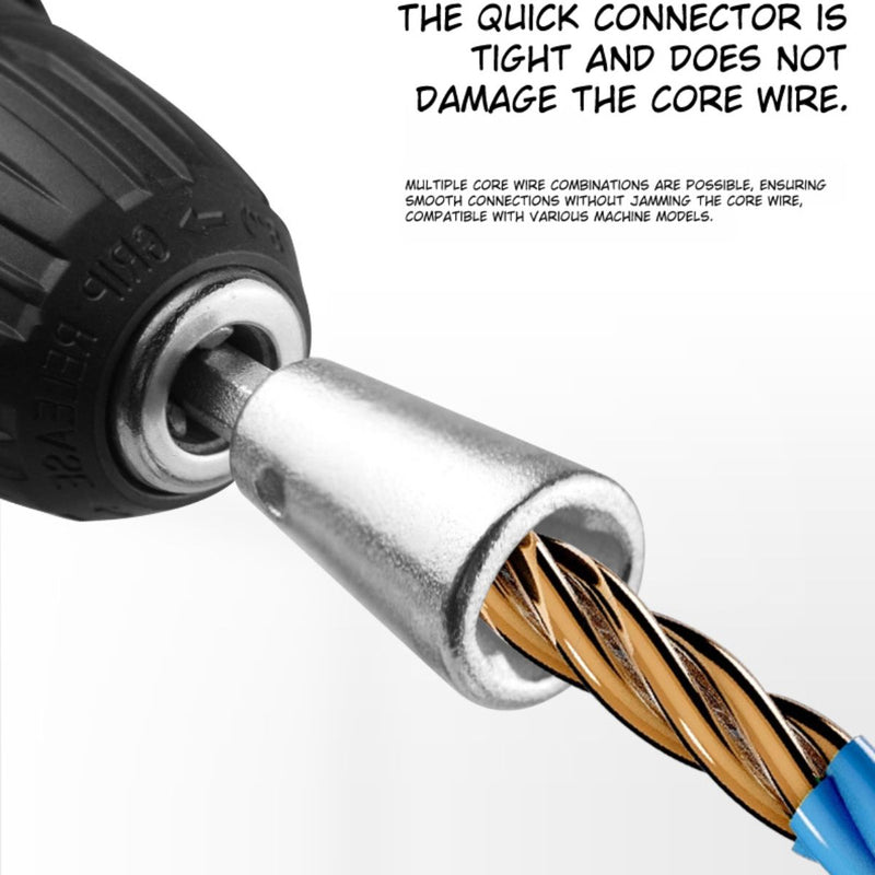 Pelacables eléctrico para taladro. Torsión de alambres. Para pelar cables electricos. Set de 8 piezas (8, 14, 10, 12 AWG) Para electricista.