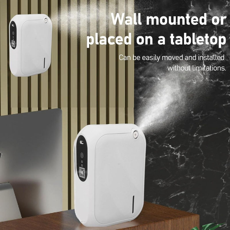 Difusor aromas de Aceites Esenciales. Dispensador Aromático Capacidad de 140ML y Alcance de 200 m³. Aromaterapia.