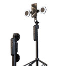 Trípode para teléfono con aro de Luz LED. Palo Selfie con luz a control remoto. Soporte de trípode de Viaje. Ideal para Blogger e Influencers.