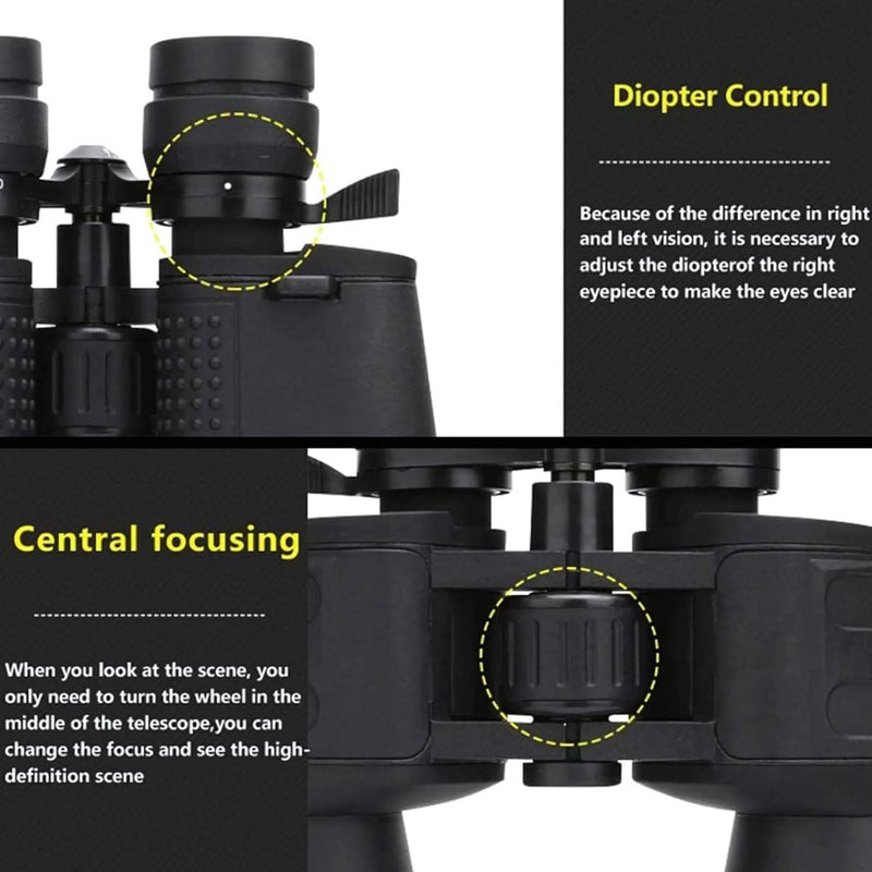 Binoculares de largo alcance 10-380x100.  Zoom de Largo Alcance. imágenes más claras y nítidas y detalladas a larga distancia