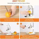 Exprimidor de naranjas Jugo Manual Color Blanco. Con Mango Largo Para Cocina. Herramienta Extractora De Zumo de Naranja A Presión.