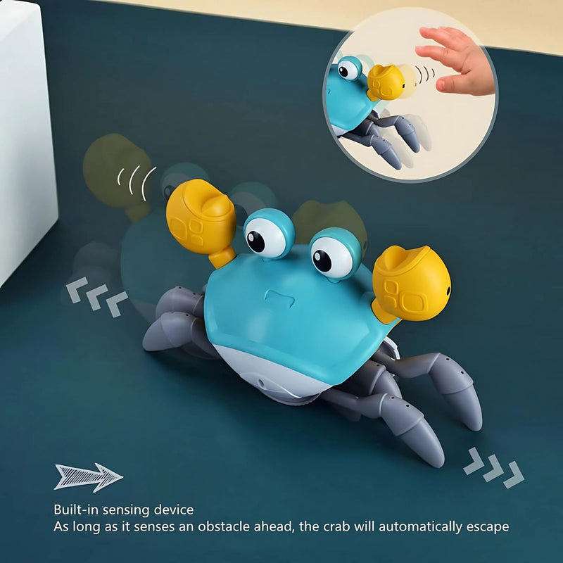 Juguete de cangrejo musical con luces para niños y bebes. Bateria Recargable USB