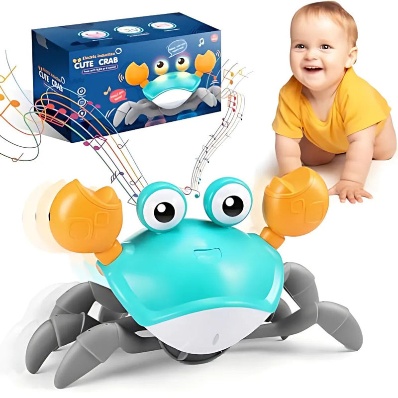 Juguete de cangrejo musical con luces para niños y bebes. Bateria Recargable USB