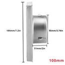 Rejilla de Ventilación 4" con láminas móviles. Para extractor de baño Tapa de Extractor De Acero Inoxidable 304.