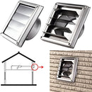 Rejilla de Ventilación 4" con láminas móviles. Para extractor de baño Tapa de Extractor De Acero Inoxidable 304.