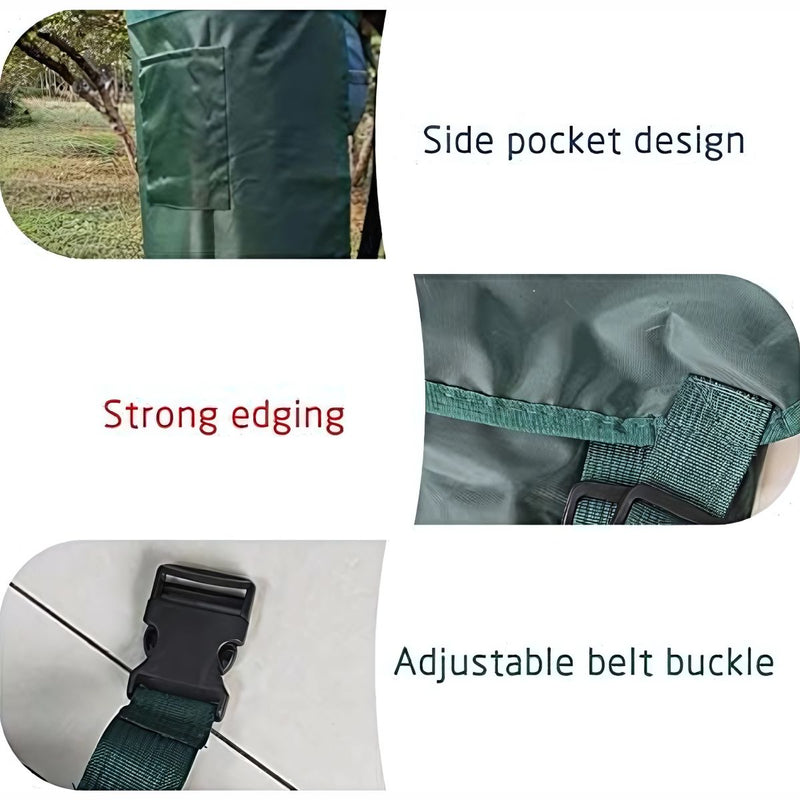 Delantal de Protección para Desmalezadora Wira Corta Grama y Césped. Protector para Guira y Motoguadaña. Mandilón de jardín de seguridad anticorte y anti-arañazos. 140 x 76 cm