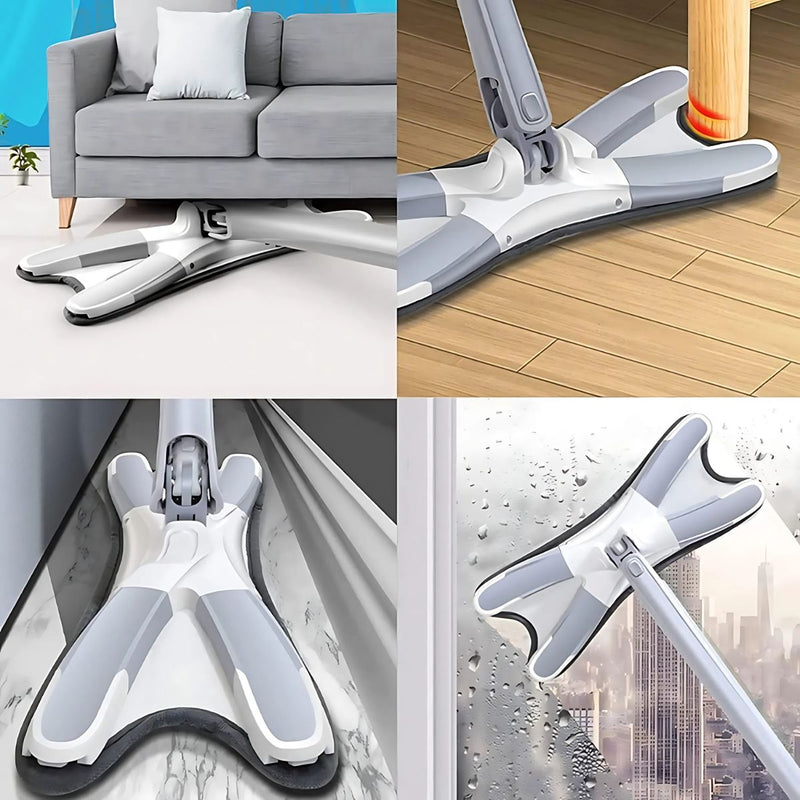 Lampazo twist con mopa de microfibra giratorio 360°. Trapeador con auto escurrido. Incluye Cubo Plegable