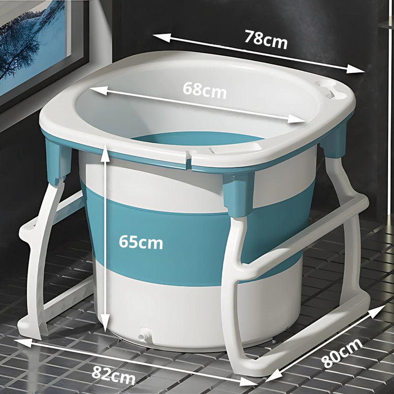 Bañera Portátil Plegable. Cubo de Baño. Tina 65x80x82cm